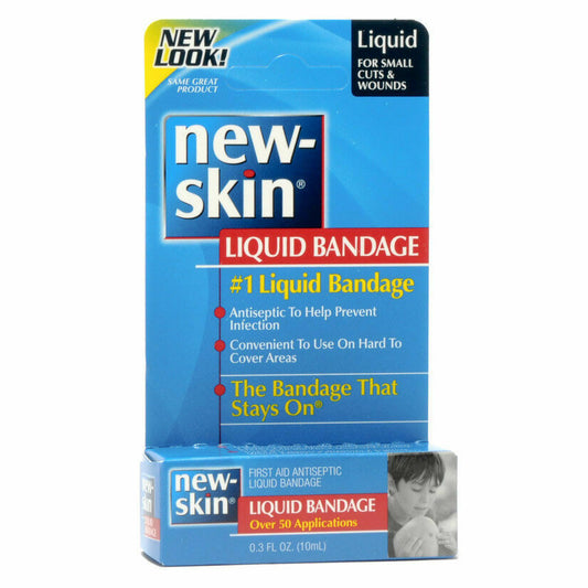 NEW SKIN LIQUID BANDAGE 0.3OZ benzethonium chloride TOPICAL LIQ-FILM 0.2 %  x2