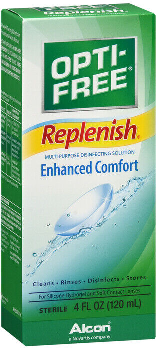 OPTI-FREE REPLENISH MULTIPURPOSE 4OZ   soft lens rinse,store solution