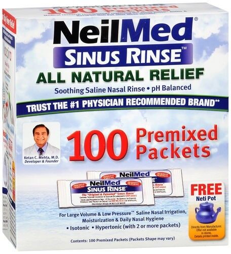 NEILMED SINUS RINSE PACKET 100 COUNT