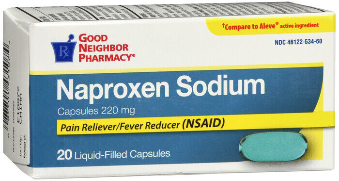 GNP NAPROXEN 220MG SOFT GELCAPS 20CT