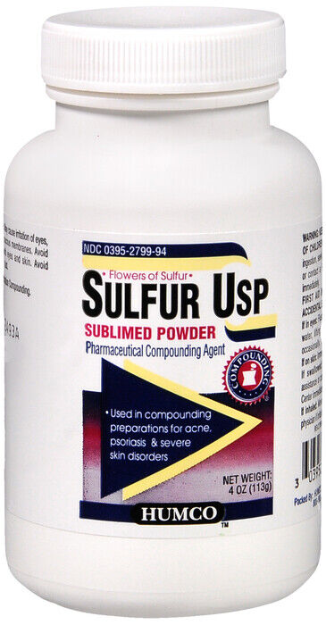 HUMCO SULFUR SUBLIMED POWDER 4OZ