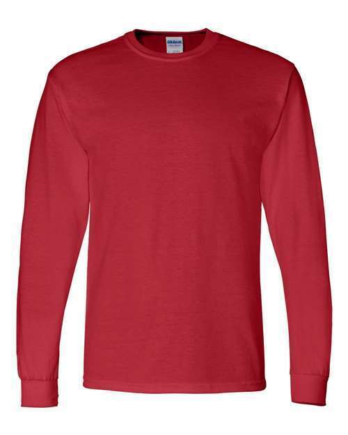 Gildan Adult 50/50 Cotton Blend Long Sleeve T-Shirt Mens Size Tee g8400