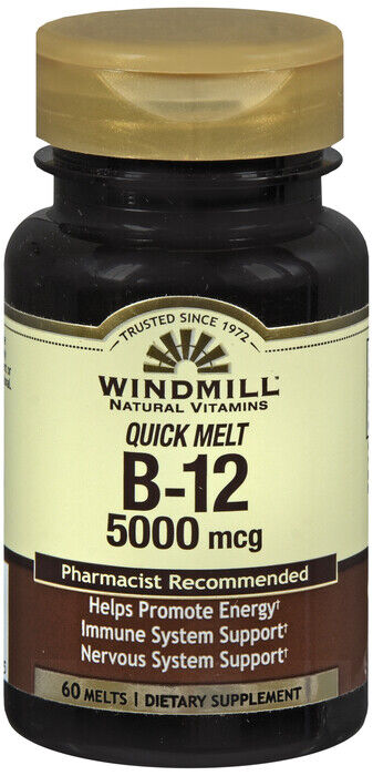 VIT B-12 5000MCG QUIK MELT 60CT WINDMILL