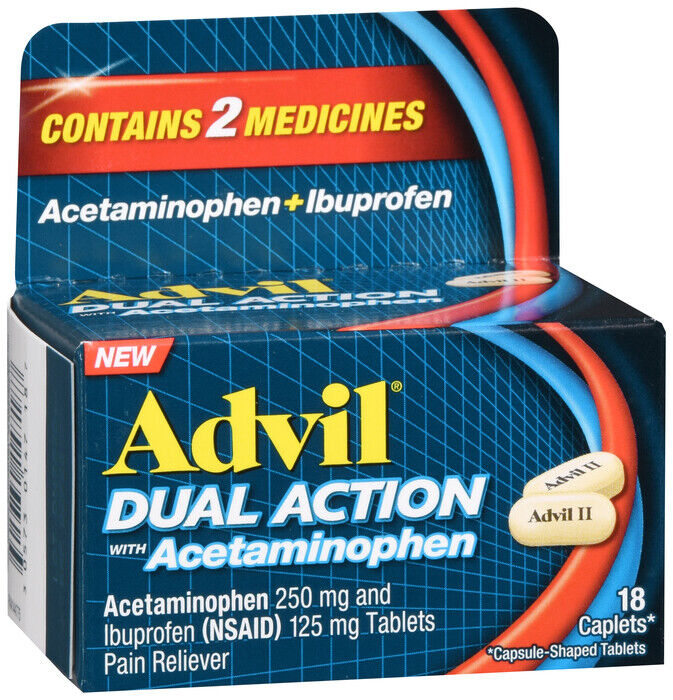 Advil Dual Action w/ Acetaminophin 18 count