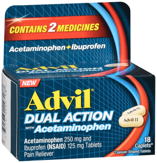 Advil Dual Action w/ Acetaminophin 18 count