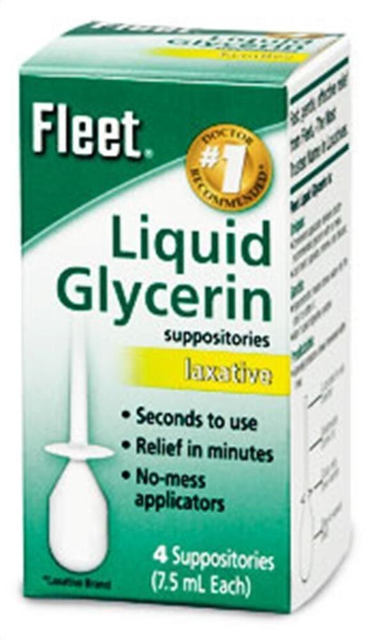 FLEET GLYCERIN SUPP 7.5ML 4 COUNT