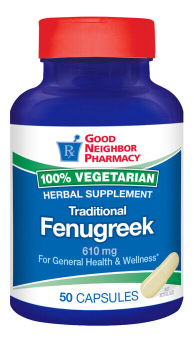 GNP FENUGREEK 610MG CAPSULES 50CT