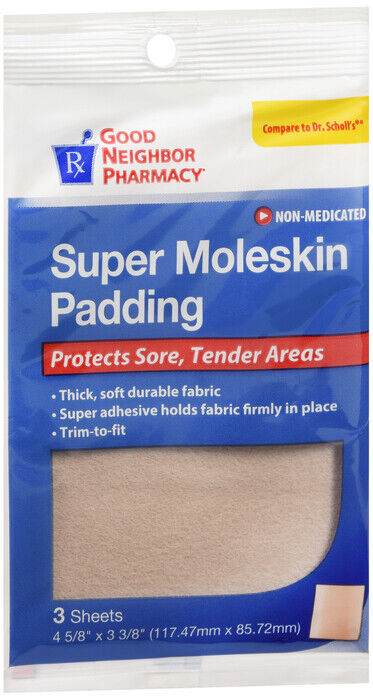 GNP MOLESKIN SUPER PADDING 3CT