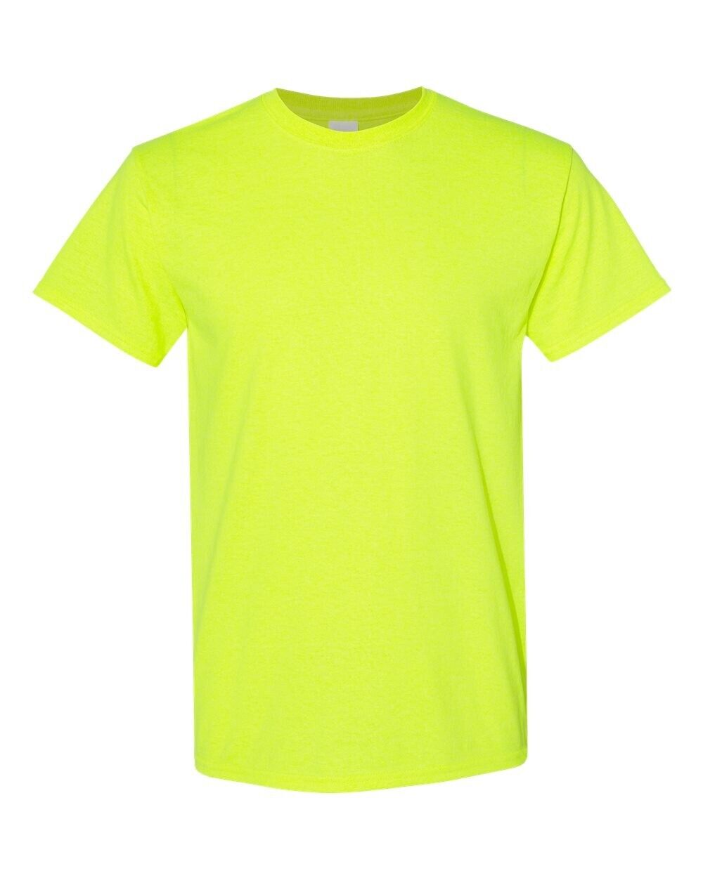 Gildan - Heavy Cotton T-Shirt - 5000 SAFETY GREEN  2XL  *B