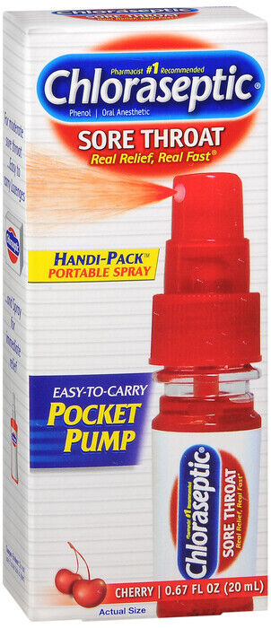 CHLORASEPTIC SPRAY S/F PKT PUMP CHERRY 20ML