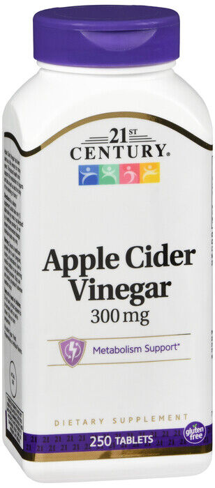 21st Century Apple Cider Vinegar 300mg 250ct tablets   X 2