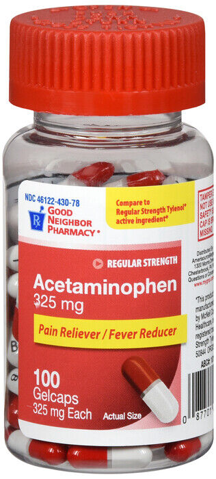 GNP ACETAMINOPHEN  325MG GELCAPS 100CT