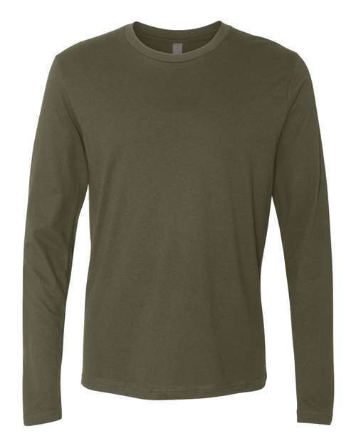 Next Level  3601 Men's Premium Long Sleeve Crew T-Shirt  Plain Athletic