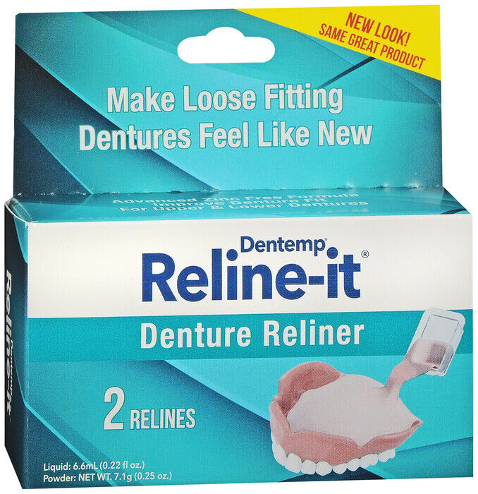 D.O.C. Reline-It Denture Reline Kit - 2 Repairs/box   3 boxes (6 total repairs)