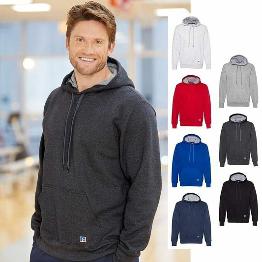 Russell Athletic Cotton Rich Fleece Hooded Sweatshirt 82ONSM