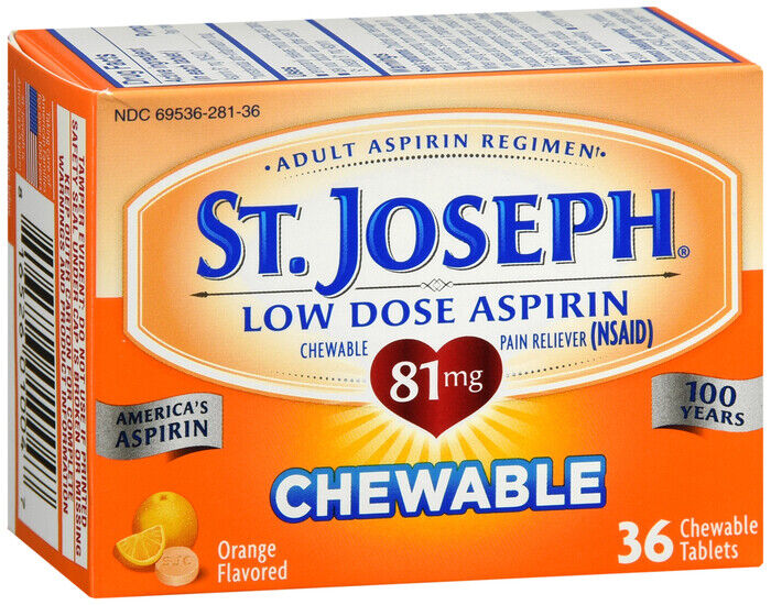 ST JOSEPH ASPIRIN 81MG CHEWABLE 36CT