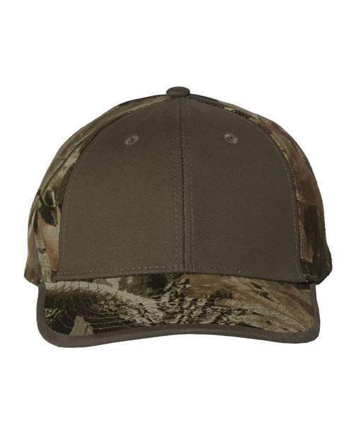 Kati Men Camo with Solid Front Cap LC102 six-panel, mid-profile