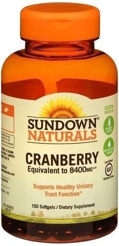 SUNDOWN CRANBERRY 8400MG+VITD3 SOFTGELS 150  COUNT