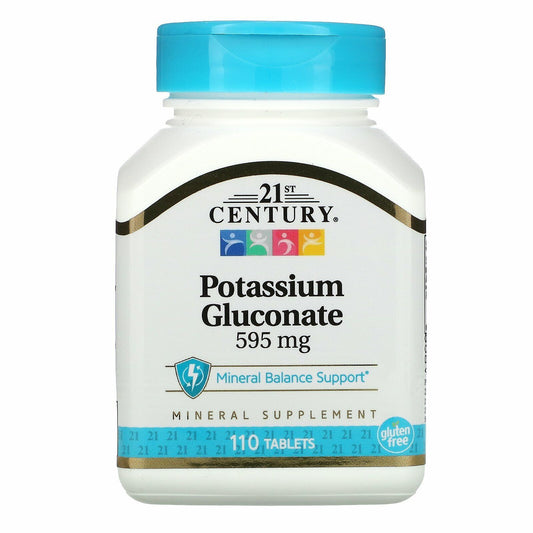 21st Century Potassium Gluconate 595mg Tablets 110ct