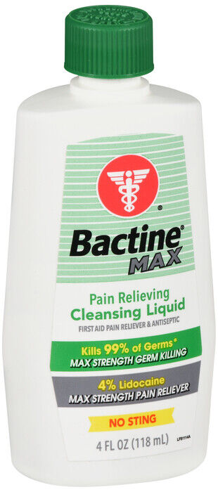 BACTINE MAX PAIN RELIEF CLEANSNG LIQ 4OZ