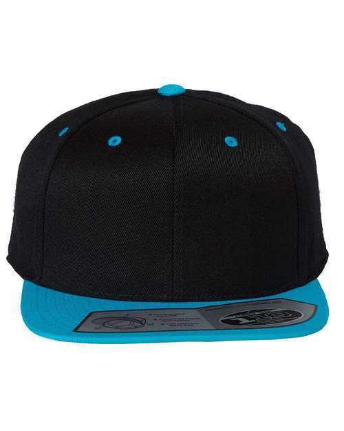 Flexfit One Ten Flat Bill Snapback - Adjustable Hat + Flex Fit Tech 110F 110FT