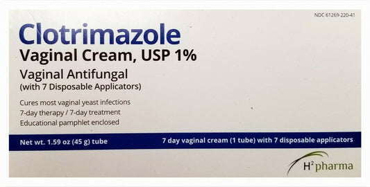 YEAST INFECTION TREATMENT 7 Applicators & Cream H2Pharma