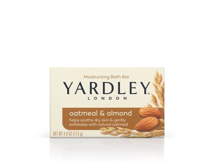 Yardley London Soap Bath Bar Oatmeal & Almond 4 Oz 120 G