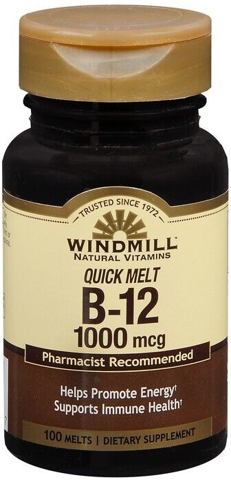 Windmill Vitamin B-12 1000 mcg Tablets Sublingual 100ct