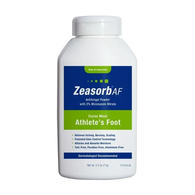 ZEASORB ATHLETES FOOT SKIN POWDER 2.5OZ   miconazole nitrate TOPICAL  2 %  X 3