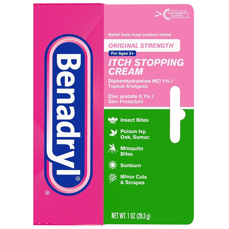 BENADRYL ITCH STOP CREAM 1oz x  3 tubes