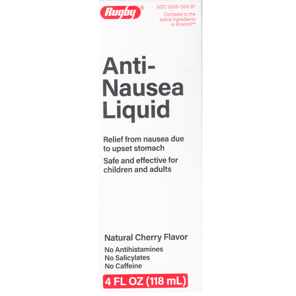 NAUSEA CONTROL LIQUID CHERRY 4OZ  RUGBY