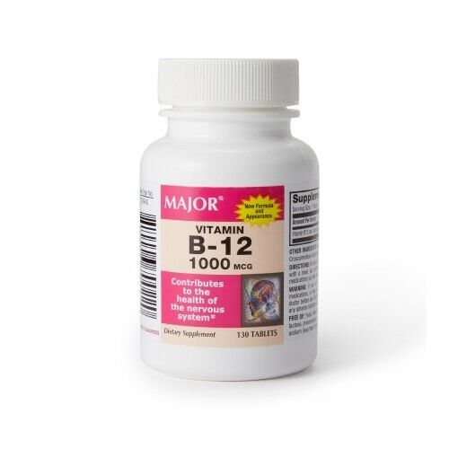 VIT B12 1000MCG TABLET 130CT MAJOR