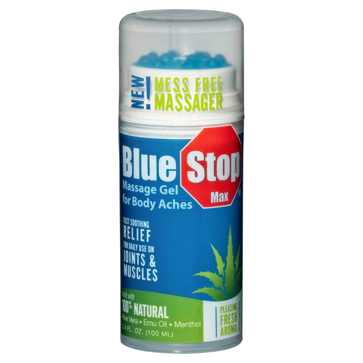 Blue Stop Max Massage Gel - 3.4 fl oz