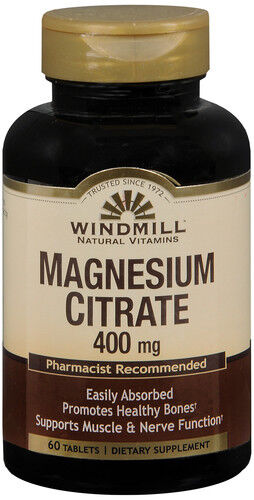 Windmill  Magnesium Citrate  400mg   60 tabs