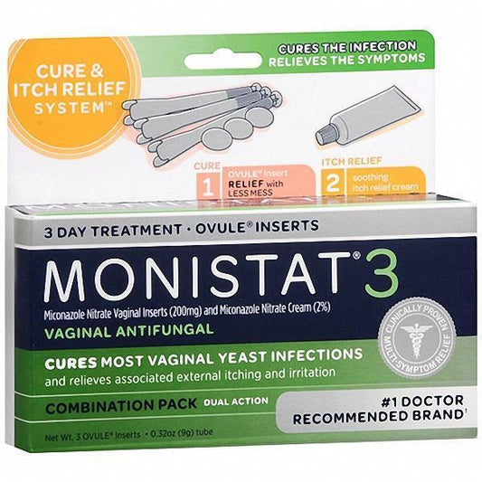 Monistat 3 Cream Ovule 3oz