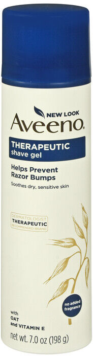 AVEENO SHAVE GEL THERAPEUTIC UNSCENTED 7OZ