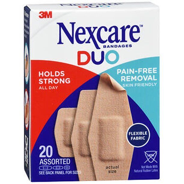 NEXCARE DUO ASSORTED PACK BANDAGES 20CT  X  2