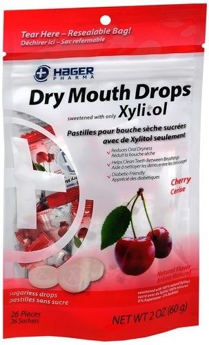 DRY MOUTH DROPS BAG CHERRY  26 COUNT