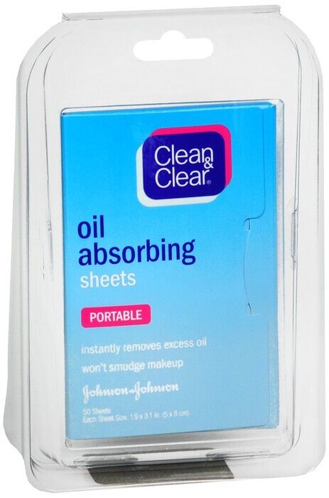 Oil Absorbing Sheets CLEAN & CLEAR 50ct