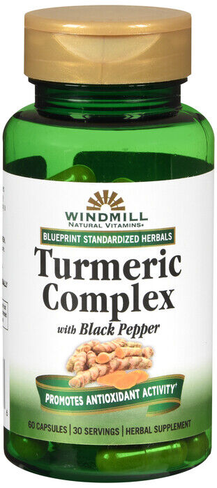 TURMERIC COMPLEX BLACK PEPPER CAP 60CT WINDMILL