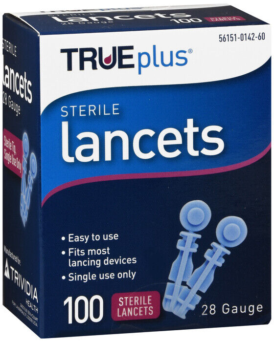 TRUEPLUS LANCET 100CT 28G