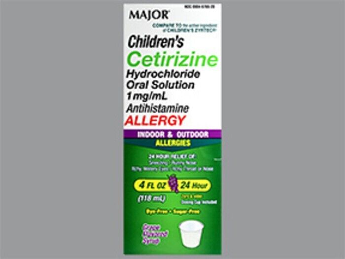 CETIRIZINE HCL CHILD 1MG-ML SOL 118 ML cetirizine HCl ORAL SOLUTION 1 MG/ML