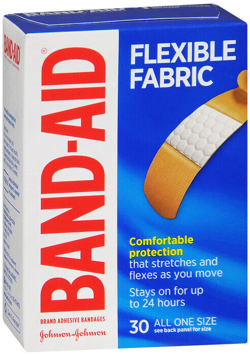 Band-Aid Bandages Flexible Fabric 1 Size 30 count