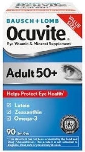 Ocuvite Adult 50 , Eye Vitamin and Mineral Supplement 90 Soft Gels