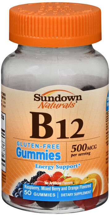 VIT B12 500MCG GF GUMMIES 50CT SUNDOWN