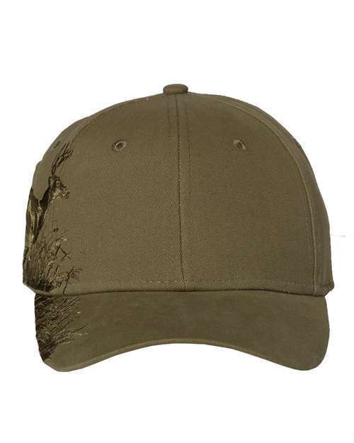 DRI DUCK RUNNING Buck Baseball Hat 3301 Running Deer Hunting FREE WORLDWIDE SHIP