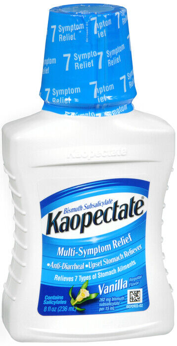 KAOPECTATE LIQUID REGULAR VANILLA 8OZ    bismuth subsalicylate ORAL ORAL SUSP