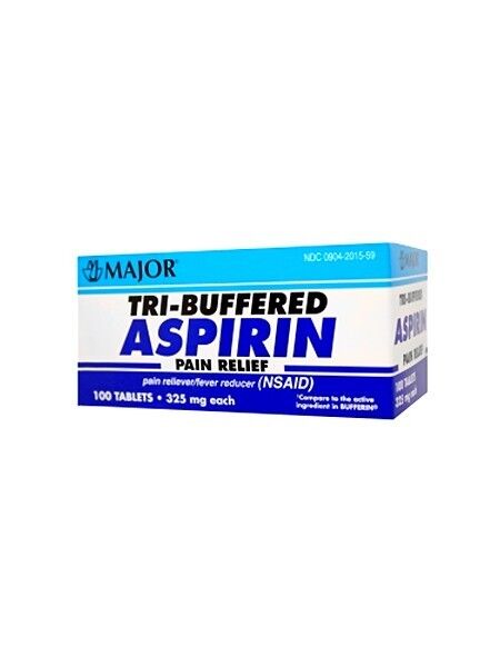 TRI-BUFFERED ASPIRIN TAB  100 count MAJOR