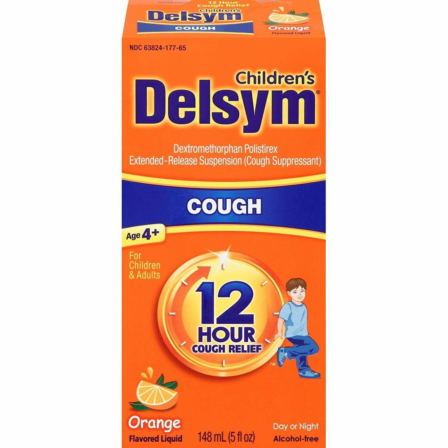 DELSYM CHILD 12HR COUGH ORANGE 5OZ