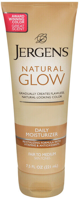 JERGENS NATURAL GLOW LOTION REVITALIZING  FAIR 7.5OZ